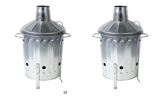 Garden rubbish fire bin - rubbish,