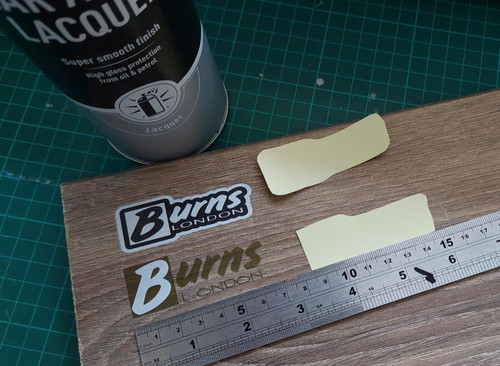 Burns guitar logo sticker - guitar, /