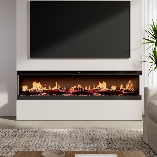 Electric fireplace panoramic - fireplace,