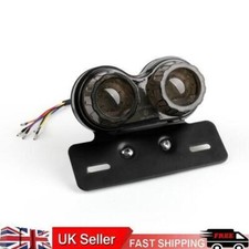 Motorcycle Led Rear Tail Light Brake Indicator Light Number Plate 12V Black T9