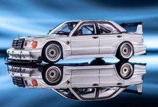MB Mercedes Benz 190E (W201) - Widebody - Silver - Rhino 1:64