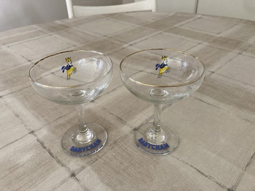 Pair vintage babycham - of,
