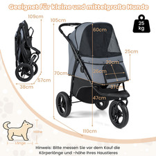 Foldable Three-Wheeled Pet