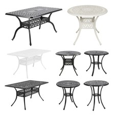 Vintage Cast Aluminium Table/Chairs Set Garden Outdoor Furniture Bistro Set UK