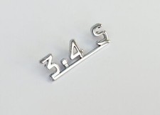 Jaguar Daimler 3.4 S 3.4S Type Chrome Script Boot Lid Badge, BD26764