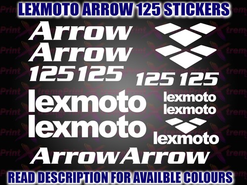 Lexmoto arrow scooter stickers - lexmoto,
