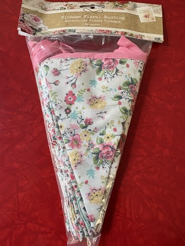 Bnip floral fabric bunting 3 - bunting,