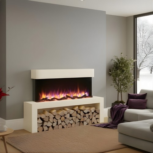 Electric fireplace with - electric,
