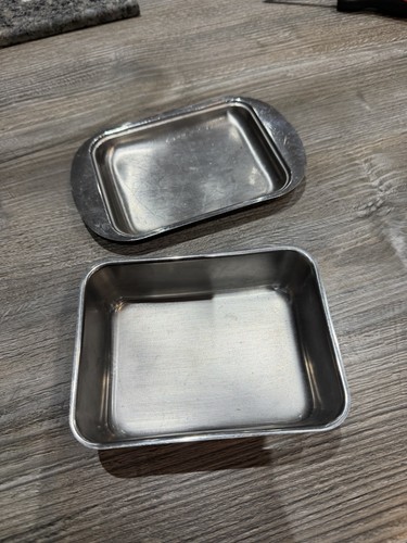 Vintage style metal butter - vintage,