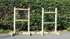 Two Pairs of 150cm (approx 5ft) Show Jump Training Wings with 4 pairs Jump Cups