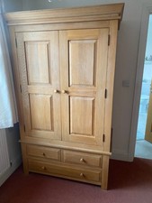 Solid Oak Gents Wardrobe