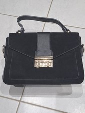Black Miss Lulu Cross-body Satchell Handbag