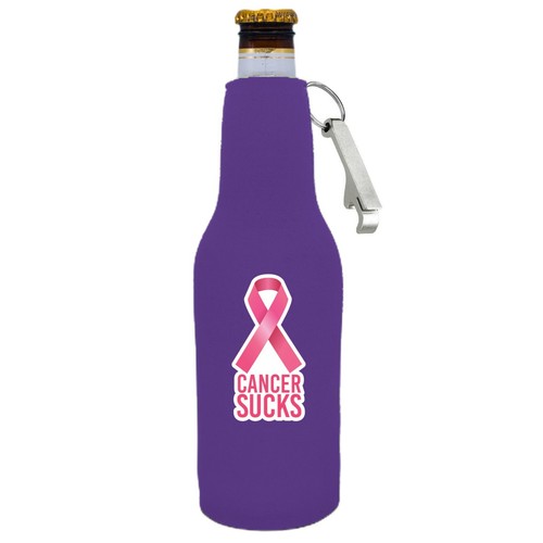 Cancer sucks beer bottle - cancer,
