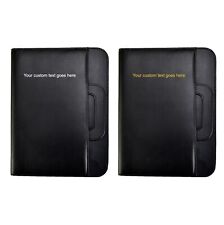 Personalised Text A4 Zipped Conference Folder Executive Portfolio Document Case