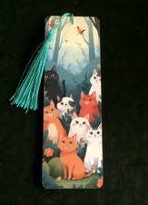 Cat Wooden Bookmark /