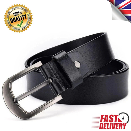 Genuine leather mens belt - genuine,