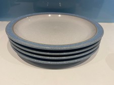 4 x Denby Elements Blue Dinner