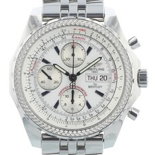 Breitling Bentley GT A13362 45 mm White Dial Stainless Steel 2007 Box & Papers