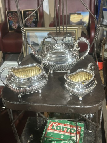 Stirling silver tea set - silver, 1112g