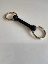 NYLON IN-HAND BITS WITH BRASS RINGS - 3.5", 4", 4.5", 5", 5.5" *FREE POSTAGE*