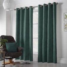 Velvet Chenille Block Out Eyelet Curtains, matching Cushions & Draught Excluder