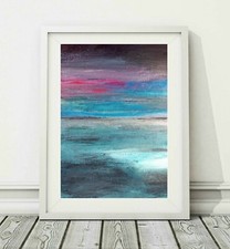 Abstract Seascape - Ltd Edition Art Print - Original Painting - Sea Beach - 001