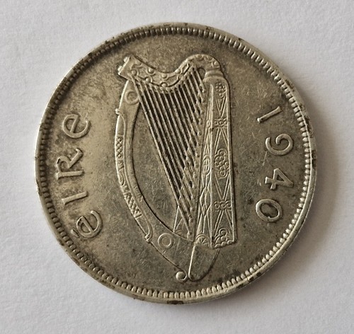 1940 irish half crown silver - 1940,