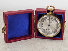 Vintage Pocket Altimeter Barometer 1880