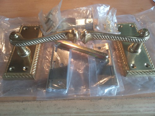 Georgian door handle set - georgian,