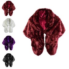 Women Ladies Faux Fur Bridal