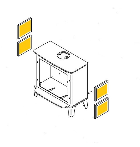 Stovax stockton wide 2 - wide, (2