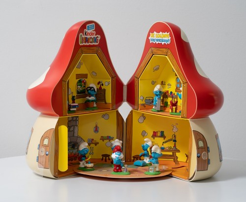 Cute smurf mushroom house - cute,