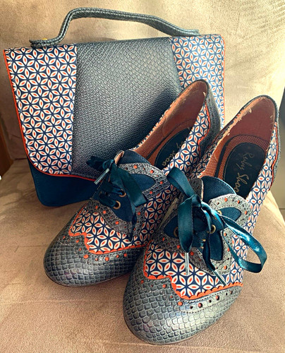 Ruby shoo daisy teal - lace, up