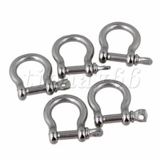 100pcs 304Stainless Steel M4 Anchor Bow Shackle for Coupling Chain and Wire Rope