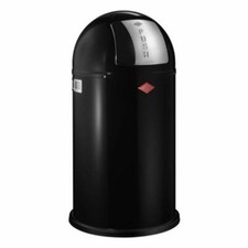 Wesco Pushboy Waste Bin Dustbin Color Black Steel Sheet 50 L 175831-62