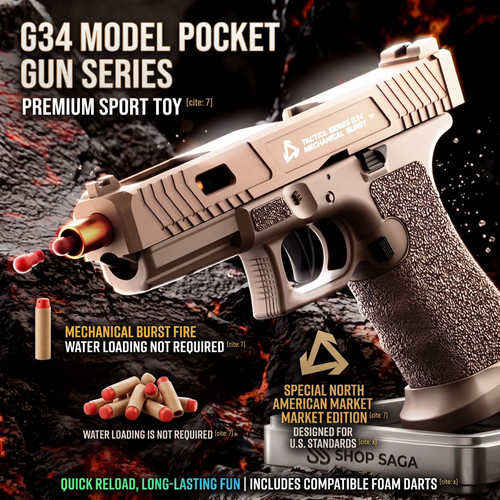 Toy pistol g34 shell - pistol,