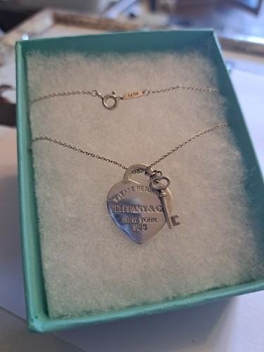 Tiffany heart key silver - co,