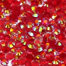 2 - 6mm Crystal Flat Back AB Iridescent Rhinestones Nail Art Festival Face Gems