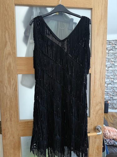 Black gatsby flapper 1920s - black,