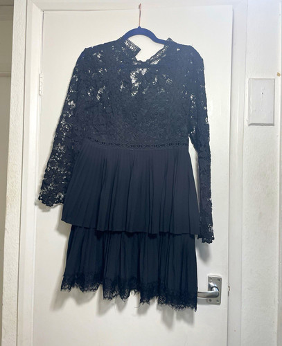 Zara black lace floral - zara,