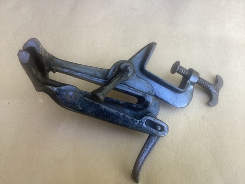 Antique cast iron bench - iron,