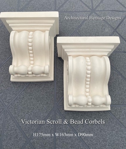 Victorian scroll bead - victorian, &