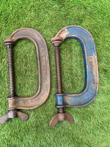 Vintage record g clamps - record,