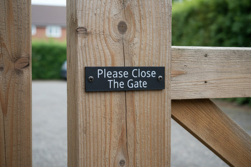 Please close the - please, sign