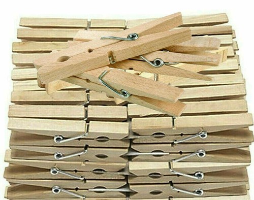 Wooden clothes pegs clips - 60,