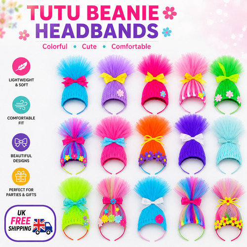 Troll hair headband wig - headband,