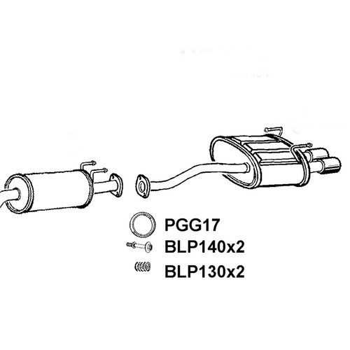 Klarius exhaust backbox - klarius,