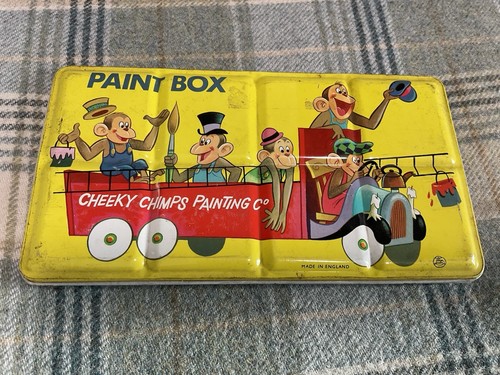 Vintage cheeky chimps painting - vintage,