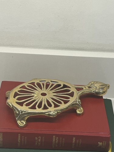 Vintage brass turtle - vintage,