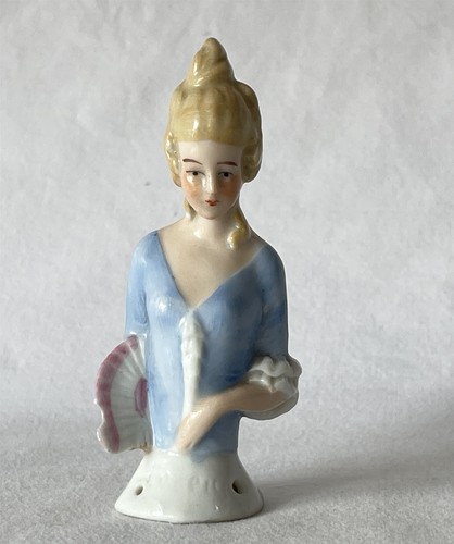 Vintage ceramic half doll - vintage,